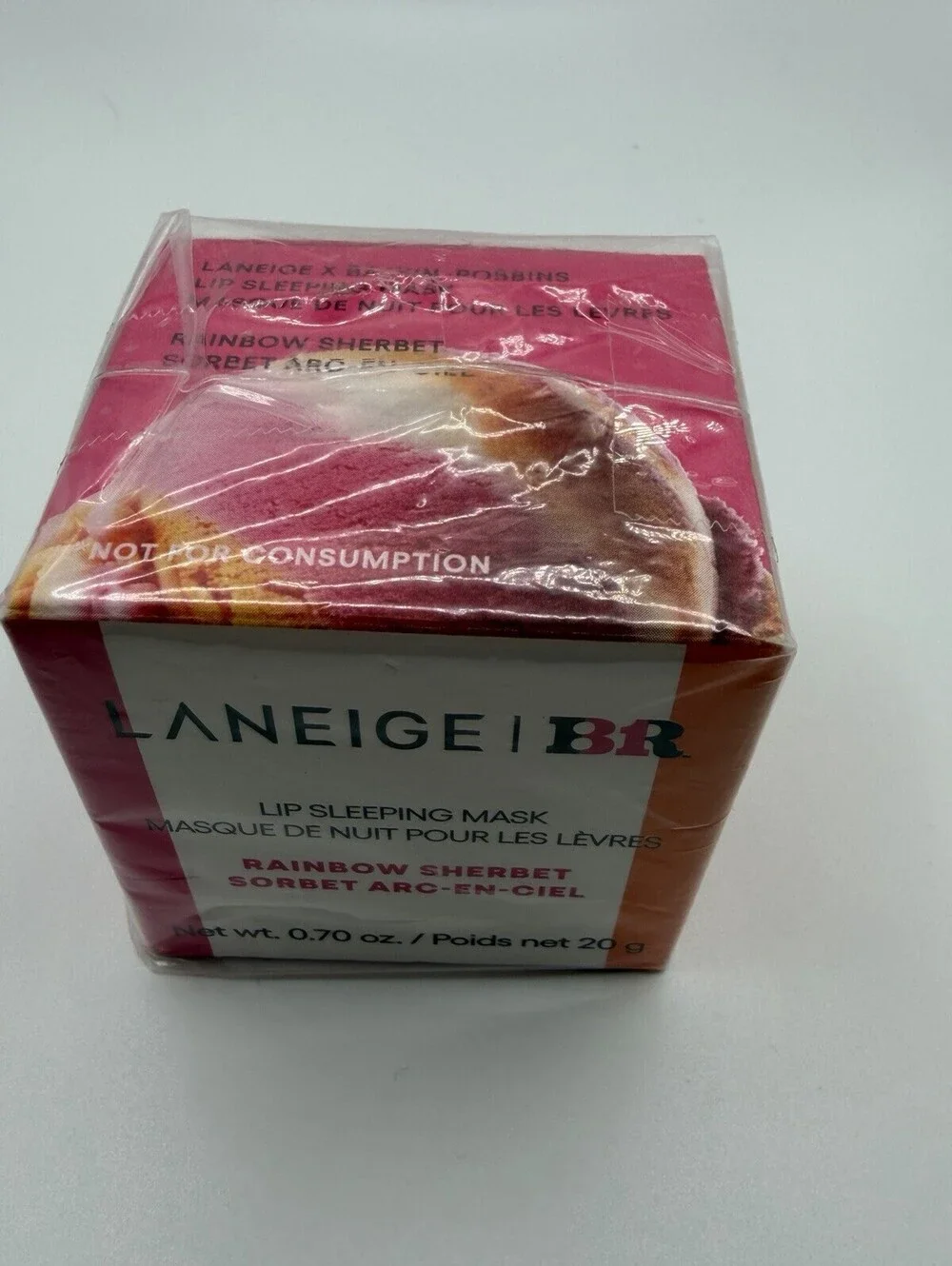 LANEIGE x Baskin Robbins Lip Sleeping Mask Rainbow Sherbet 20g Sealed Limited